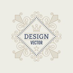 Vector illustration Luxury design monograms N5