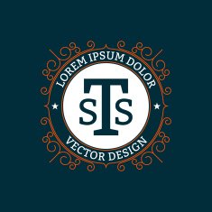 Vector illustration Luxury design monograms N7
