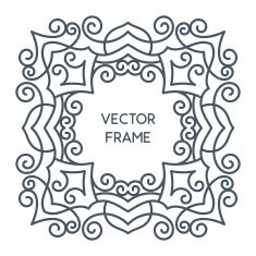 Vintage Floral Frame N69