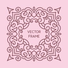 Vintage Floral Frame N74