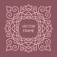 Vintage Floral Frame N75