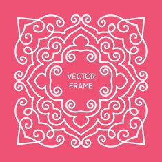 Vintage Floral Frame N76