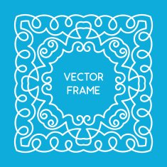 Vintage Floral Frame N77