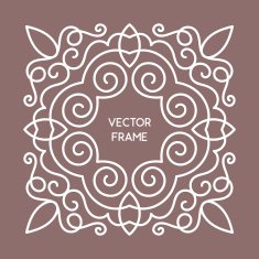 Vintage Floral Frame N78