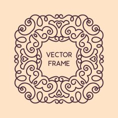 Vintage Floral Frame N84