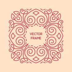 Vintage Floral Frame N92