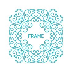Vintage Floral Frame N94