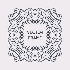 Vintage Floral Frame N98