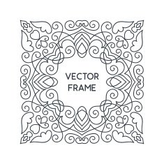 Vintage Floral Frame N99