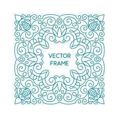Vintage Floral Frame N100