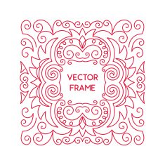 Vintage Floral Frame N101