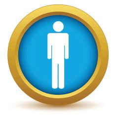 Gold man icon N2
