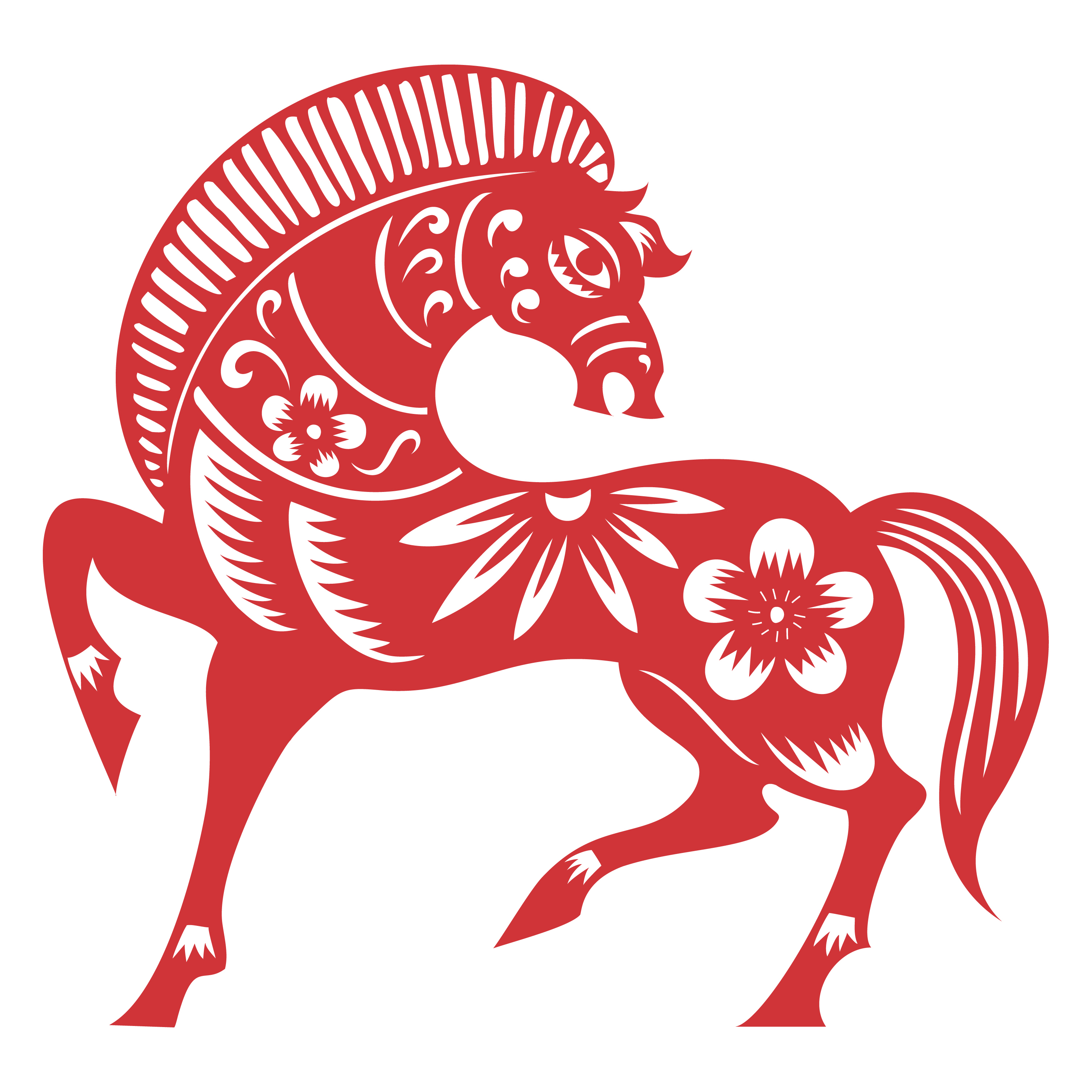 Лошадь красная