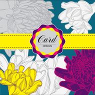 floral card vector