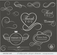 Calligraphic design elements and page decoration N5