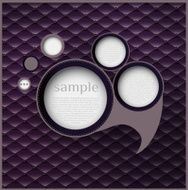 Abstract retro speech bubble Vector Illustration N2