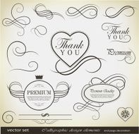 Calligraphic design elements and page decoration N8