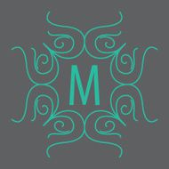 luxury monogram design template elegant lineart business sign bo N21