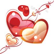 heart background vector illustration N2