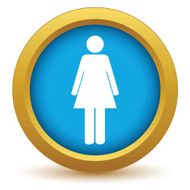 Gold woman icon N2