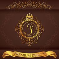 Letter J Luxury Logo template vector illustration