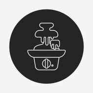 chocolate fountain line icon N2