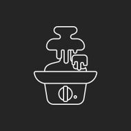 chocolate fountain line icon N3