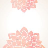 Watercolor pink floral background N5