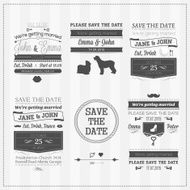 Wedding save the date cards set