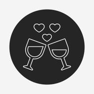 champagne line icon N69