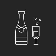 champagne line icon N74