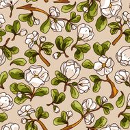 Apple blossom seamless pattern N2