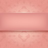 Lace on background Ornamental pink