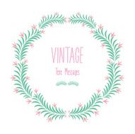 Vintage Flowers Wreath N2