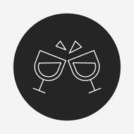 champagne line icon N77