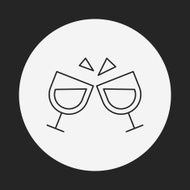 champagne line icon N79