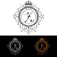 Letter Z Luxury Logo template flourishes calligraphic Business sign identity