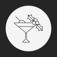 champagne line icon N83