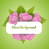 Gift card design with floral bouquet N7