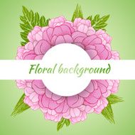 Gift card design with floral bouquet N10