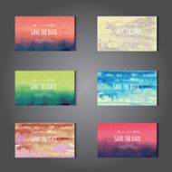 Elegant watercolor cards