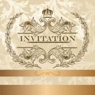 Elegant invitation card in light colors N2