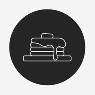 pancake line icon