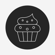 cupcake line icon N2