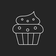 cupcake line icon N3