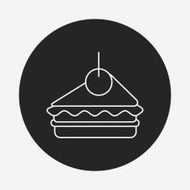 cake line icon