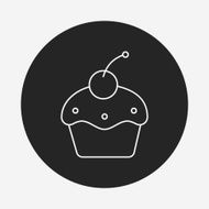 cupcake line icon N6