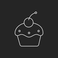 cupcake line icon N7