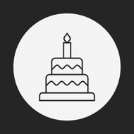 cake line icon N10