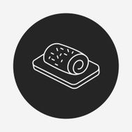 rollcake line icon